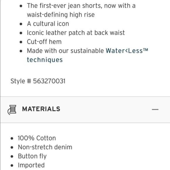 Levi’s 501 Hella Bloom Cut-Off High-Rise S… - Picture 9 of 9